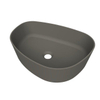 Arcqua Rocker waskom - opbouw - organisch rechts - 50x37cm - mat quartz grijs SW1209123