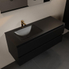 Mondiaz Aivy ensemble de meuble de salle de bains - 120x45x50cm - 1 trou de robinet - 1 vasque urban Solid surface - Gauche - 2 tiroirs - Avec miroir - MDF Urban SW909433