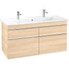 Villeroy en boch Venticello wastafelonderkast 115.3x59cm 4x lade iep impresso GA43045 Villeroy en boch Venticello wastafelonderkast 115.3x59cm 4x lade iep impresso GA43045