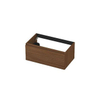 INK Meuble sous lavabo - 80x45x35cm - 1 tiroir - sans poignée - avec bande de retour en bois - Noyer chaud SW1238100