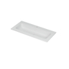 Ink Aspekt lavabo - 100x45x1.5cm - simple vasque - 1 trou de robinet - blanc mat SW439648