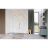Fortifura Galeria Douche à l'italienne - 100x200cm - verre clair - anticalcaire - verre de sécurité 8mm - bras muraux - Inox brossé SW992796