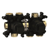 Crosswater MPRO Module 3D Inbouwdeel - voor baduitloop en handdouche & 2 andere uitgangen - zwart SW876304