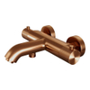 Brauer Copper Carving Badkraan - carving knop - PVD - geborsteld koper SW715709