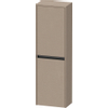 Duravit Ketho.2 Halfhoge kast - met 2 deuren - 40x132x24cm links - met tip onlinnen - mat linnen (beige) SW772626
