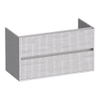 BRAUER Adore Wavy meuble sous-lavabo 100 2 tiroirs softclose - sans poignée - 1 découpe pour siphon - Forest Seashell SW1208845