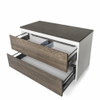 Saniclass new future meuble de salle de bains façade chêne noir 100cm SW24993