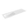 Mondiaz BIG small Talc solid surface inbouw wastafel 150cm links SW423481 Mondiaz BIG small Talc solid surface inbouw wastafel 150cm links SW423481
