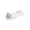 Clou Flush 3 lave-mains 36x18cm avec trou de robinetterie à droite blanc mat céramique SW795713