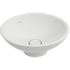 Villeroy & Boch Loop en Friends opzetwastafel met plug met keramische afdekking O43cm met overloop wit 1020117