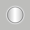 Best-Design Nero Venise miroir rond noir avec éclairage LED Ø 60 cm SW353615