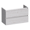 BRAUER Joy Wavy meuble sous-lavabo peu profond 80 2 tiroirs softclose - sans poignées - 1 découpe pour siphon - Forest Seashell SW1201426