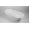 Crosstone by arcqua Lieke baignoire autoportante 162x76x51cm solid surface mat blanc SW486764 Crosstone by arcqua Lieke baignoire autoportante 162x76x51cm solid surface mat blanc SW486764