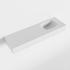 MONDIAZ LEX Opbouwwastafel 100x30x12cm 0 kraangaten wasbak rechts Solid Surface Talc mat SW476347 MONDIAZ LEX Opbouwwastafel 100x30x12cm 0 kraangaten wasbak rechts Solid Surface Talc mat SW476347