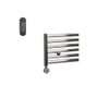 Sanicare HVS Radiateur électrique - 172x45cm - 671W - avec télécommande - thermostat - chrome - en bas à gauche - chrome SW1210824