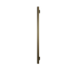 Hotbath &MORE Handdoekradiator - 5x115cm - rond - met geintergreerde schakelaar - verticaal - PVD - geborsteld messing (goud) SW1245719