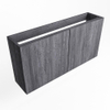 Mondiaz FOWY Meuble sous lave-mains - 100x22x50cm - 2 portes - push to open - softclose - Antracite SW1016874