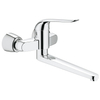 Grohe Eurosmart Care Wastafelmengkraan - uitloop 34.1cm - opbouw - wandmontage - chroom SW1186164