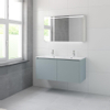 Bruynzeel Matera badmeubelset 56.5x120x50cm 2 kraangaten 2 wasbakken 4 lades met spiegel met softclose composite fjord groen SW384443 Bruynzeel Matera badmeubelset 56.5x120x50cm 2 kraangaten 2 wasbakken 4 lades met spiegel met softclose composite fjord groen SW384443