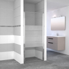 Nemo Go Avis draaideur 90x185cm 4mm helder veiligheidsglas met matte stroken aluminium verchroomd SW292829 Nemo Go Avis draaideur 90x185cm 4mm helder veiligheidsglas met matte stroken aluminium verchroomd SW292829
