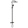Grohe Vitalio Comfort 250 QuickFix Regendoucheset - 25cm - hoofddouche - vierkante handdouche - 2 straalsoorten - met badthermostaat - matte black (mat zwart) SW1126847