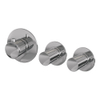 BRAUER Stripe Inbouwthermostaat - 2 stopkranen - inclusief inbouwdeel - chroom SW1434727