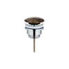 Saniclass Noche Afvoerplug - always open - natuursteen - dark emperador SW1474836