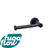 FugaFlow Efficiente Acces Porte-papier toilette rond sans couvercle noir mat SW1123491