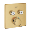 Grohe SmartControl Inbouwthermostaat - 3 knoppen - 15.8x15.8cm - brushed cool sunrise (goud) SW482061