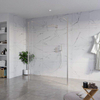 FugaFlow Eccelente Vetro Vrijstaande inloopdouche badkamer - 140x200cm - Helder - antikalk - 8mm veiligheidsglas - 2 zijwanden 40cm - met wandarmen en hoekprofielen - RVS geborsteld - SW1125456