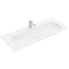 Villeroy & Boch Finion meubelwastafel 1 kraangat 120x50cm ceramic+ zonder overloop wit SW106536 Villeroy & Boch Finion meubelwastafel 1 kraangat 120x50cm ceramic+ zonder overloop wit SW106536