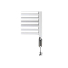 Sanicare electrische design radiator 111,8 x 45 cm. wit met WiFi thermostaat chroom SW1000646