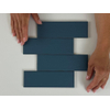 ÉCHANTILLON Terravito Nocino Carrelage murale - 6x18,6cm - Deep Blue mat (bleu) SW1221436
