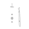 Hotbath Buddy IBS1 Regendoucheset - 2 stopkranen - 15cm plafondarm - 20cm ronde hoofddouche - 3 standen handdouche - glijstang - hoogglans chroom SW18241