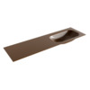 Mondiaz BIG small Rust solid surface inbouw wastafel 160cm rechts SW425129 Mondiaz BIG small Rust solid surface inbouw wastafel 160cm rechts SW425129