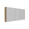Saniclass Holz Pure Armoire miroir - 120x63x16cm - incluant panneaux latéraux - Chêne naturel SW1448808