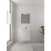 Bruynzeel Box badmeubelset 60x45cm 1 kraangat 1 wasbak 2 lades met spiegel met softclose composite mat wit SW383926 Bruynzeel Box badmeubelset 60x45cm 1 kraangat 1 wasbak 2 lades met spiegel met softclose composite mat wit SW383926