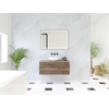 HR Matrix ensemble de meubles de salle de bain 3d 100cm 1 tiroir sans poignée avec bande de poignée en couleur charleston avec dessus charleston SW857082