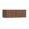 H&R Badmeubelen Juice Wastafelonderkast - 120x45x40cm - afgeronde hoeken - 3D-front - 2 lades - geïntegreerde greep - dark oak SW1259317