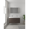 Bruynzeel Box badmeubelset 120x45cm 2 kraangaten 1 wasbak 2 lades met spiegelkast met softclose composite gladstone SW384021 Bruynzeel Box badmeubelset 120x45cm 2 kraangaten 1 wasbak 2 lades met spiegelkast met softclose composite gladstone SW384021