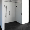 Saniclass Create douchedeur 170x200cm 2-delig profielloos met antikalk en 8mm veiligheidsglas zwart mat SW223796 Saniclass Create douchedeur 170x200cm 2-delig profielloos met antikalk en 8mm veiligheidsglas zwart mat SW223796