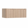 H&R Badmeubelen Juice Meuble sous vasque - 100x45x40cm - angle gauche arrondi - 1 tiroir - poignée intégrée - Rockford oak SW1109914