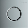 Geberit Type01 urinioir bedieningsplaat - pneumatisch - ronde knop - glans chroom 0700531