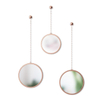 Umbra Dima Spiegel 24x24x8cm staal koper SW539600 Umbra Dima Spiegel 24x24x8cm staal koper SW539600