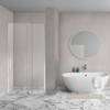 Aqua Vista Taviano Linea nisdeur - 110x200cm - incl. montageset - geborsteld rvs SW1244443