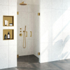 Saniclass Create Pendeldeuren 80x200cm profielloos met antikalk en 8mm veiligheidsglas Goud geborsteld SW638693 Saniclass Create Pendeldeuren 80x200cm profielloos met antikalk en 8mm veiligheidsglas Goud geborsteld SW638693