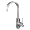 Brauer Brushed carving Mitigeur de lavabo à poser - haut - orientable - bec plat - modèle a - PVD - inox brossé SW716005