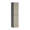 Hansgrohe Xevolos E Armoire haute - 176x40x37cm - 2 portes - façade patterned bronze - push to open - charnière à droite - slate matt grey SW995449