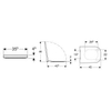 Geberit Smyle Square abattant de WC avec couvercle fixation par le dessus blanc 500238011 SW417199