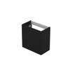 Ink contra/enter lave-mains meuble p2o porte sans poignée laqué universel charnière 40x22x40cm noir mat SW693088